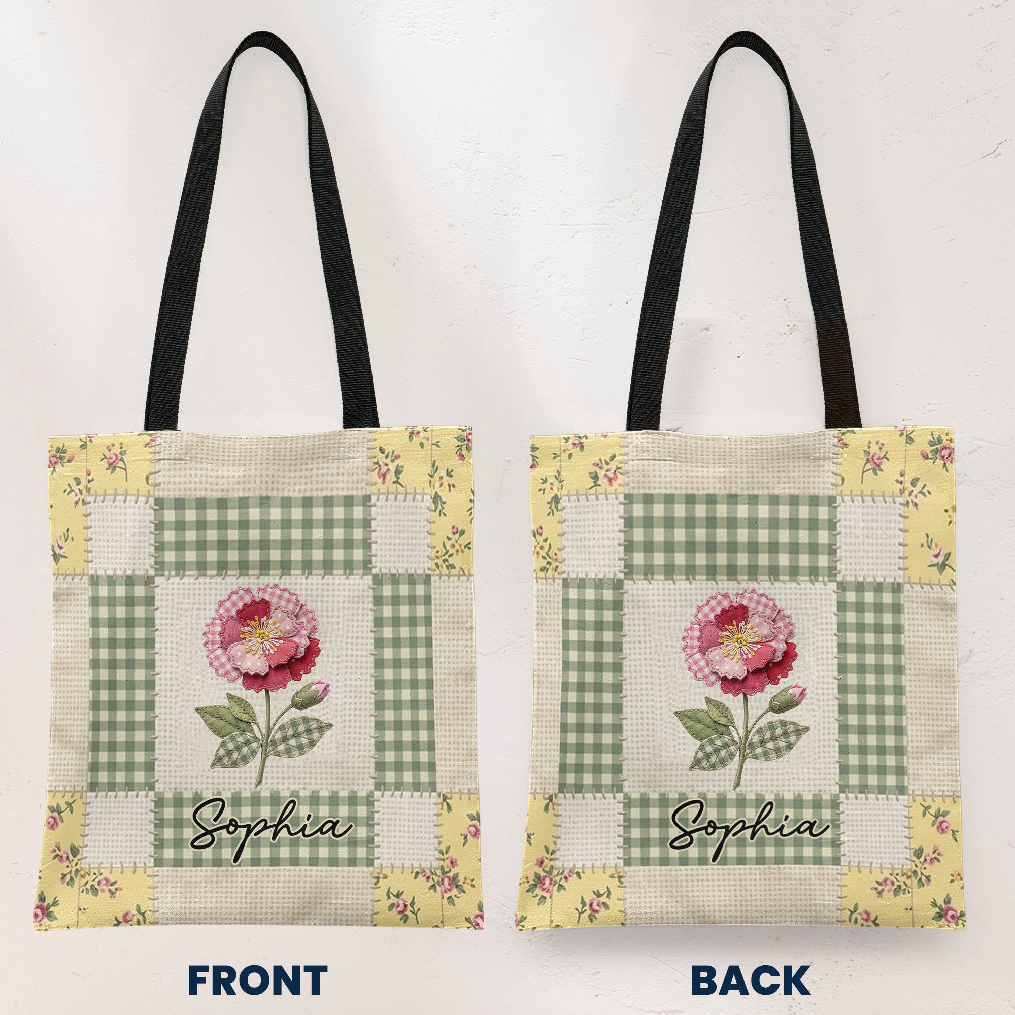 Patchwork_Birth_Flower_Self_Gift_Personalized_Tote_Bag_2
