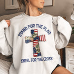 Patchwork-Style-USA-Flag-And-Cross-Print-Shirt-5