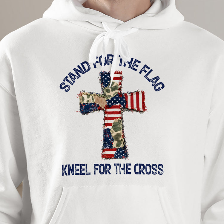 Patchwork-Style-USA-Flag-And-Cross-Print-Shirt-7