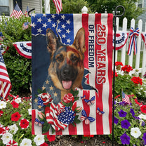 Patriotic Pet Portrait - Personalized Photo Flag
