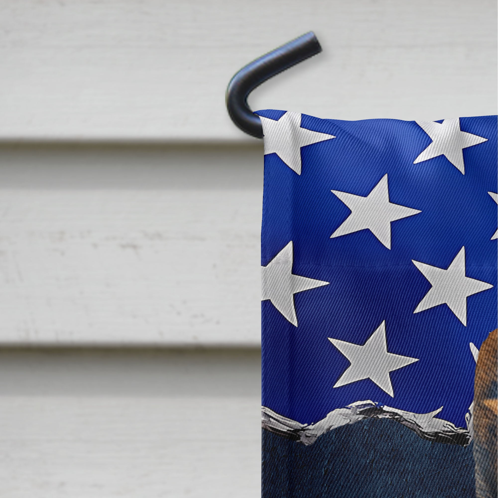 Patriotic Pet Portrait - Personalized Photo Flag