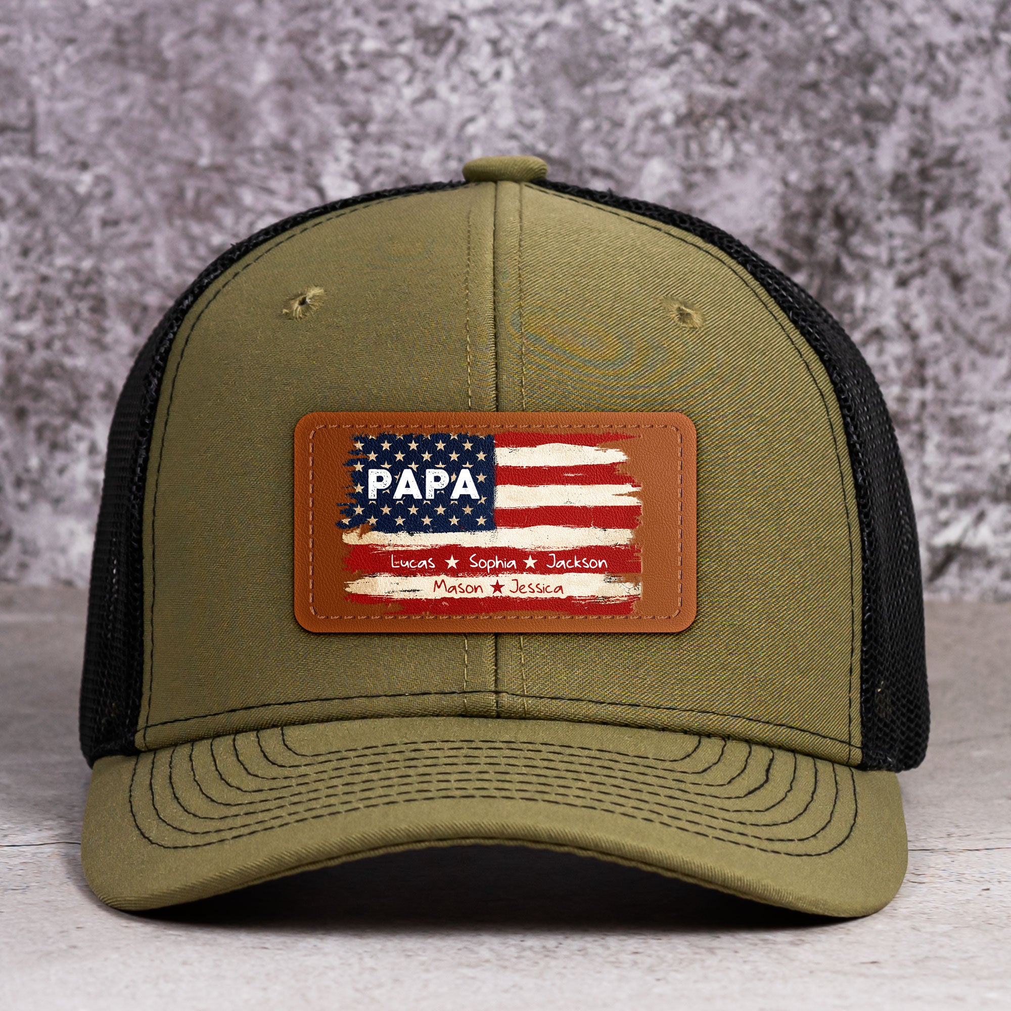 Patriotic-American-Flag-Gift-For-Him-Grandpa-Dad-Personalized-Cap-1