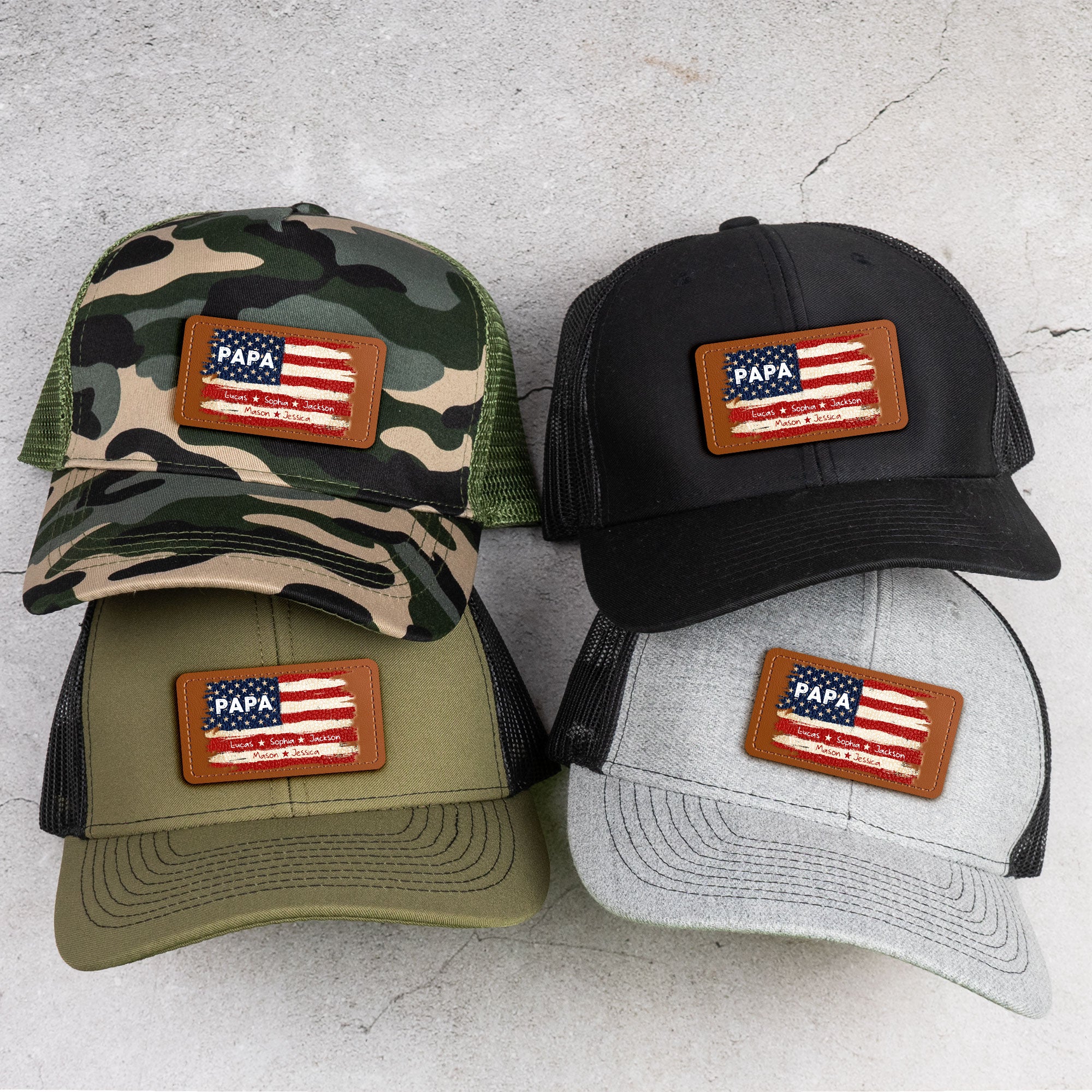 Patriotic-American-Flag-Gift-For-Him-Grandpa-Dad-Personalized-Cap-2