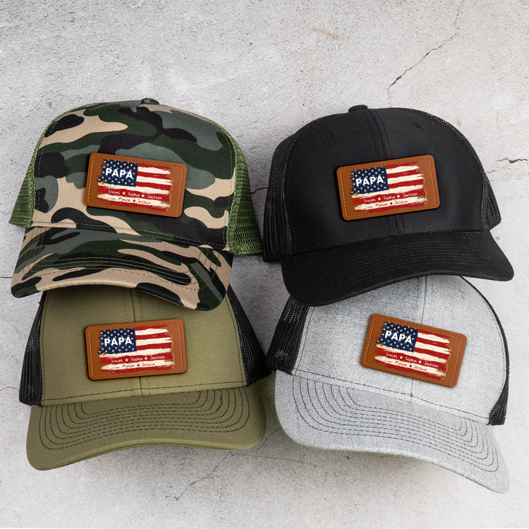 Patriotic-American-Flag-Gift-For-Him-Grandpa-Dad-Personalized-Cap-2
