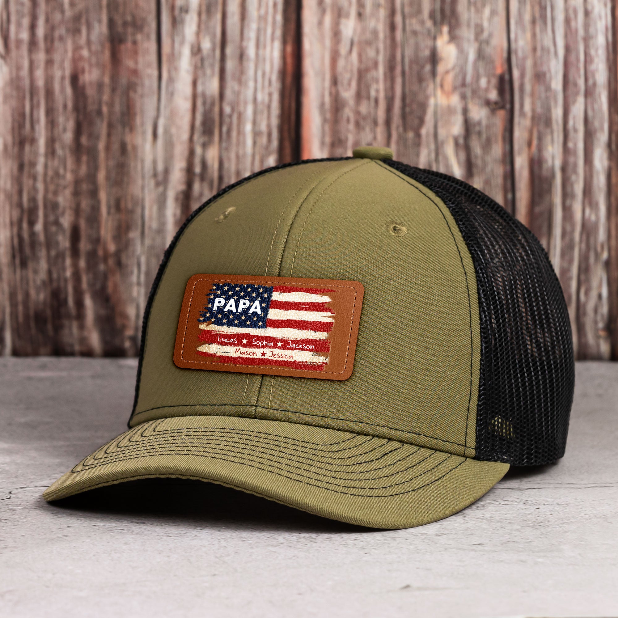 Patriotic-American-Flag-Gift-For-Him-Grandpa-Dad-Personalized-Cap-3