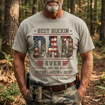 Patriotic-Hunting-Dad-Best-Buckin-Dad-Ever-Personalized-Shirt-4