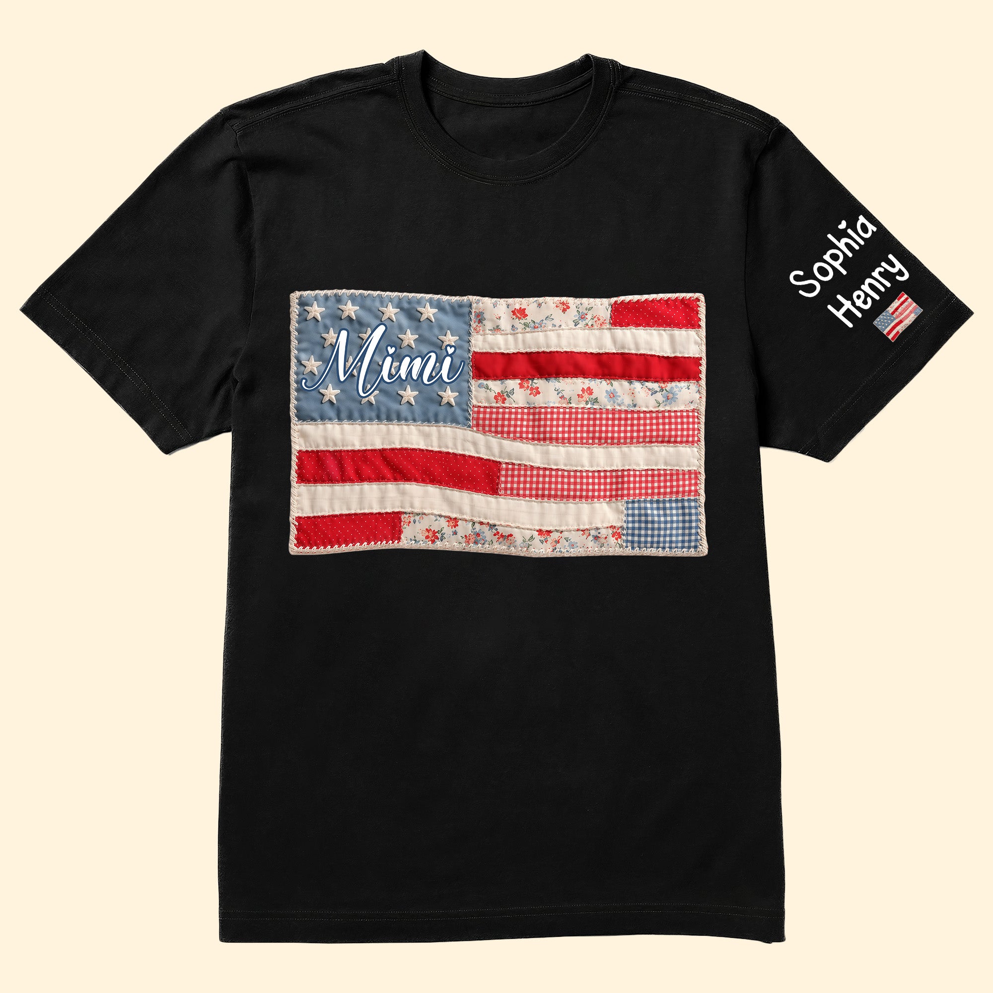 Patriotic-Patchwork-American-Flag--Personalized-Shirt-2