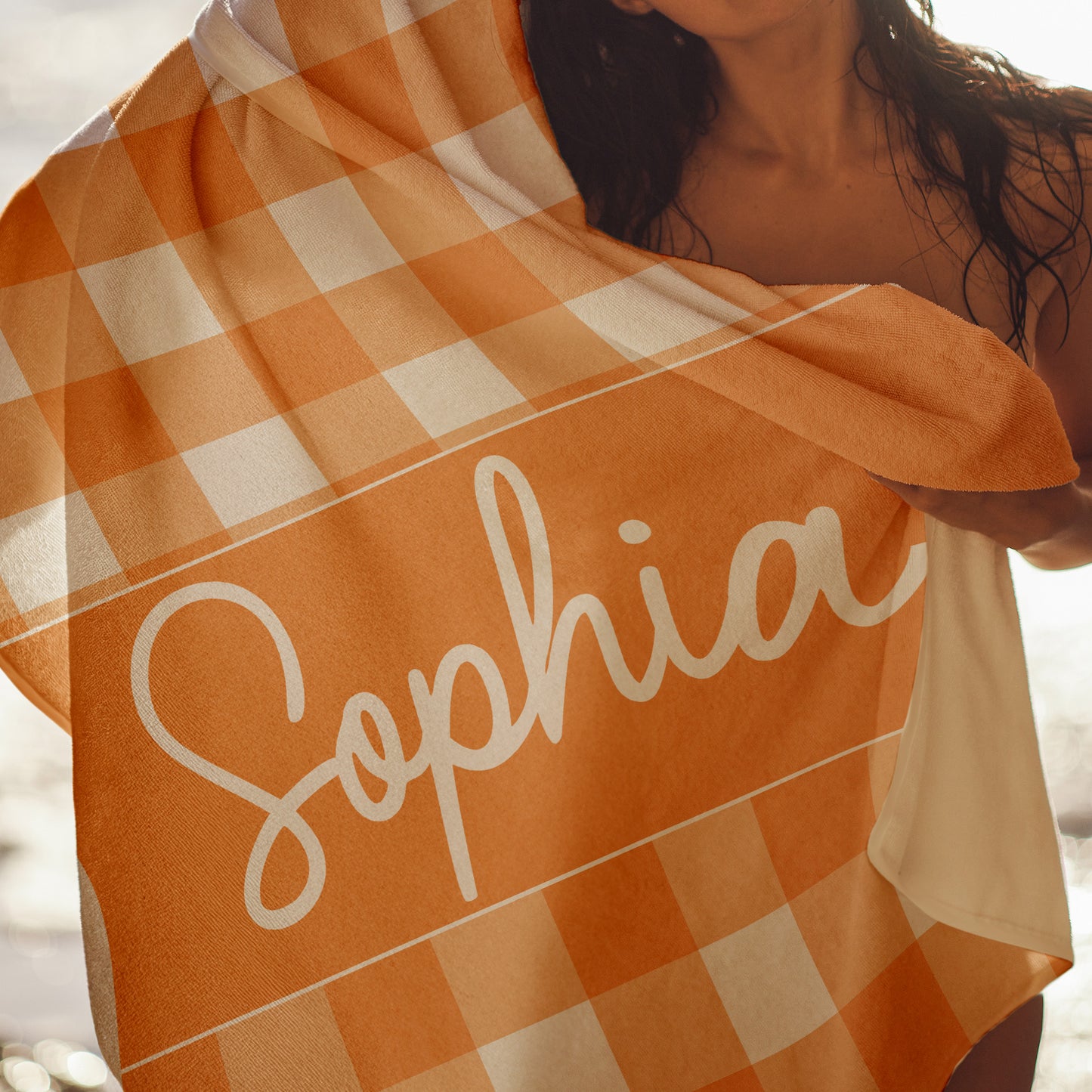 Pattern With Name Vacation Gift Bridesmaid Birthday Gift Girls Trip - Personalized Quick-Dry Beach Towel