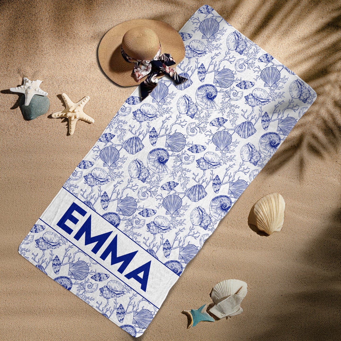 Pattern With Name Vacation Gift Bridesmaid Birthday Gift Girls Trip - Personalized Quick-Dry Beach Towel