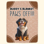 Paws Off Funny Gift For Dog Lovers - Personalized Blanket