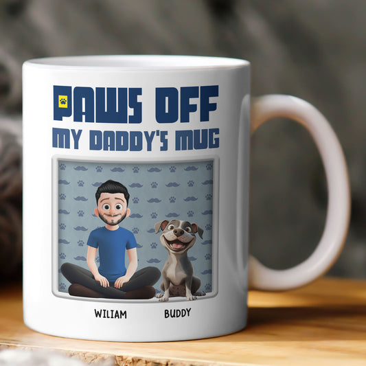 Paws Off ! My Daddy's Mug - Personalized Mug