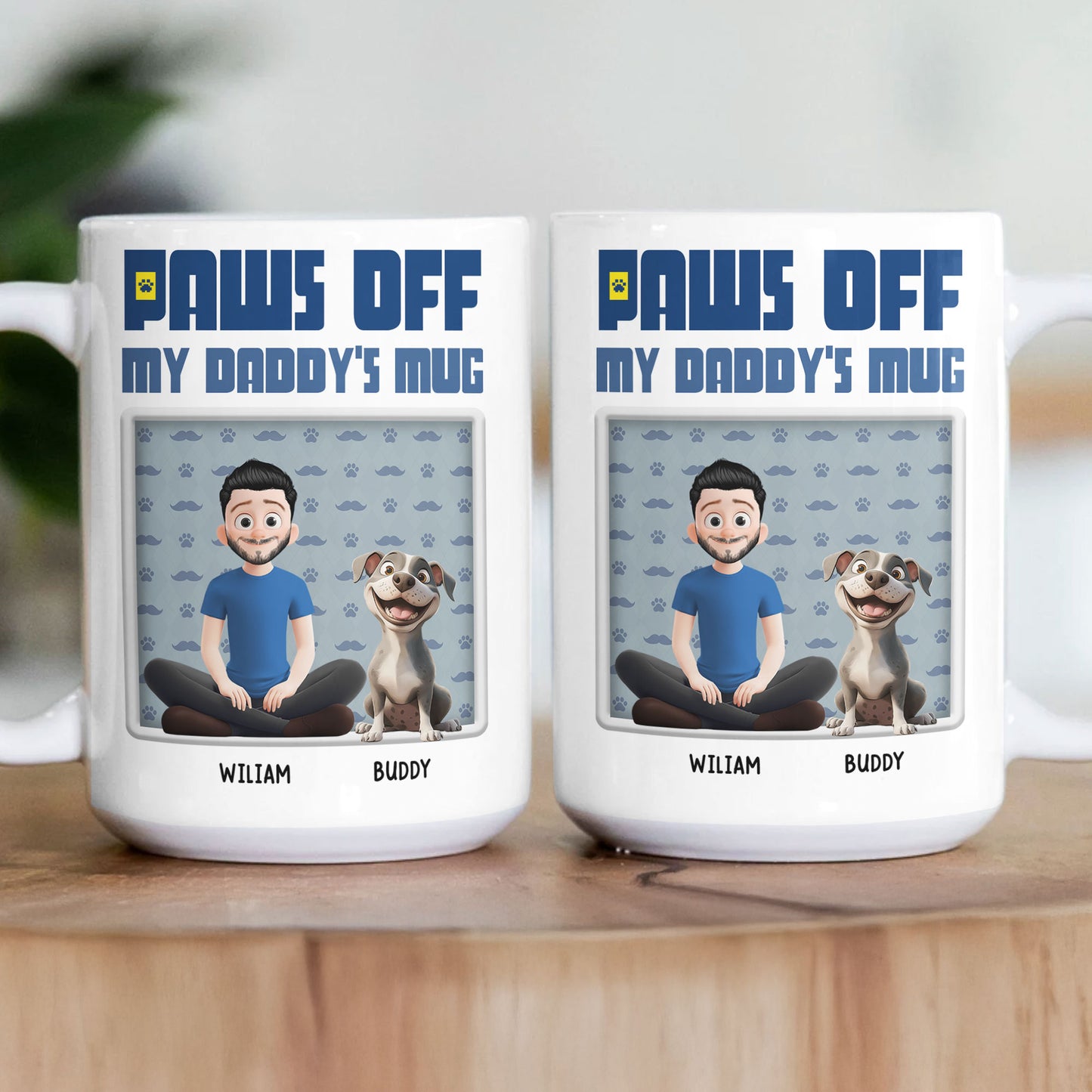 Paws Off ! My Daddy's Mug - Personalized Mug