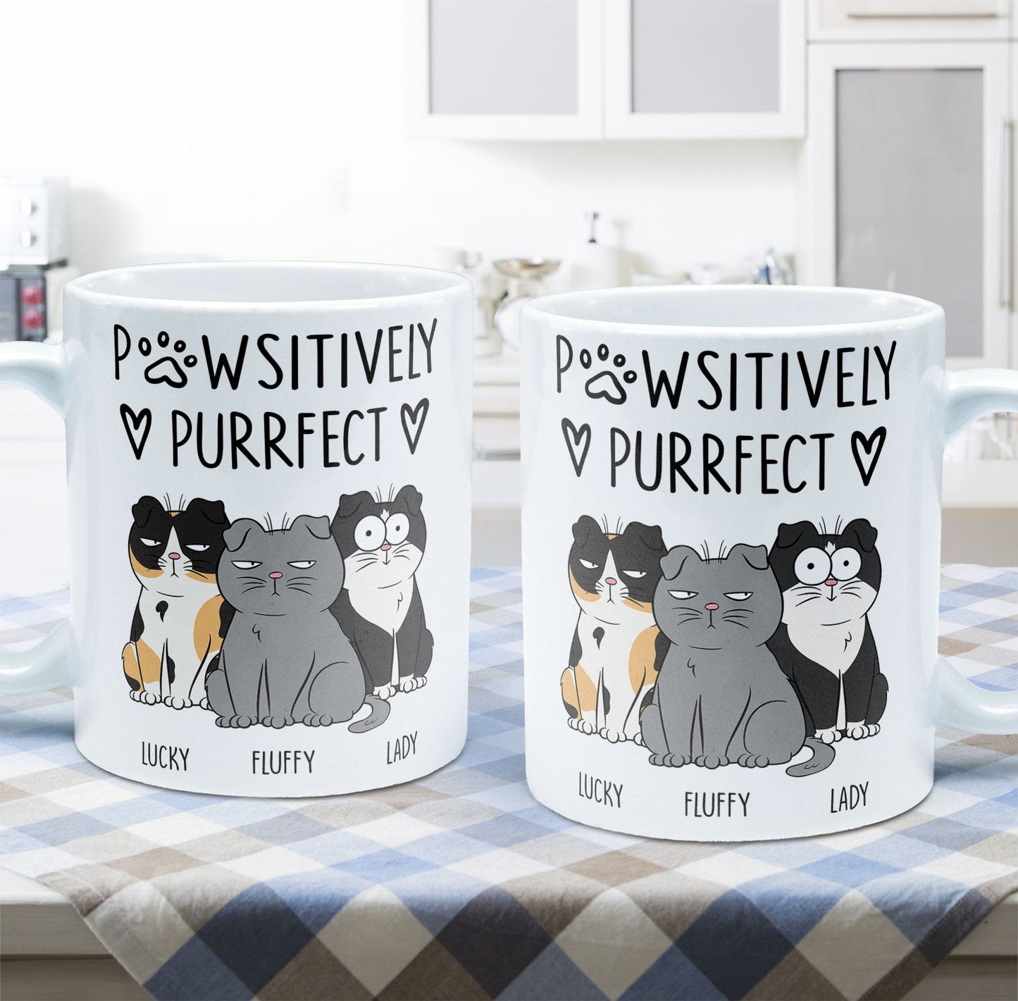 Pawsitively Purrfect - Personalized Mug