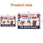 Pawty In The Usa - Personalized Metal Sign