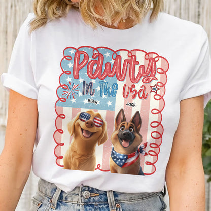 Pawty In The Usa - Personalized Shirt