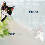 Peeking Cat - Personalized Window Corner Suncatcher