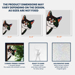Peeking Cat - Personalized Window Corner Suncatcher
