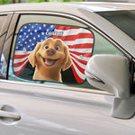 Peeking Dog - Custom Car Side Window Sun Shade