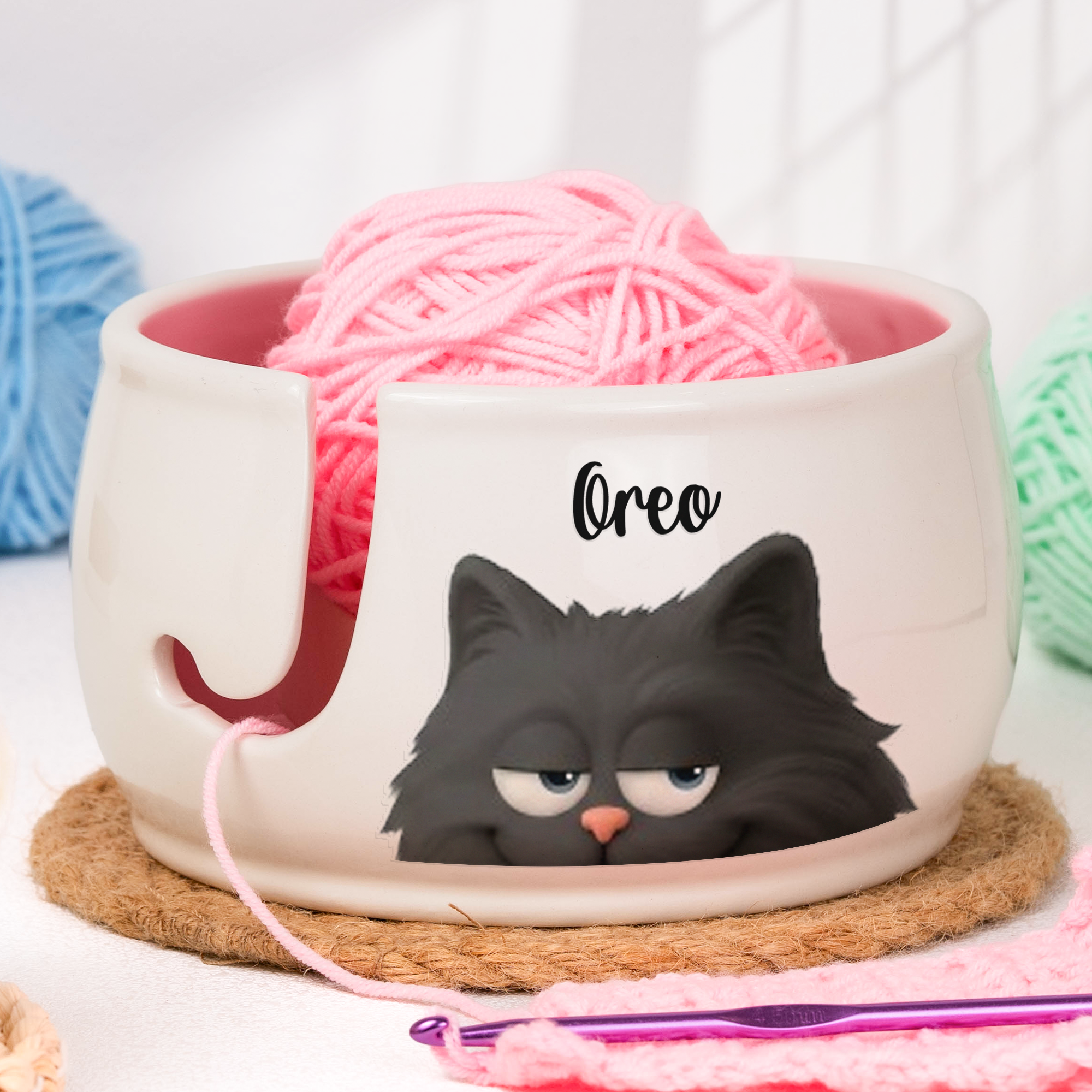 Peeking-Cat,-Dog,-Kitty-Ears-Cat,--For-Knitting-Lover,-Pet-Lover-Personalized-Yarn-Bowl1