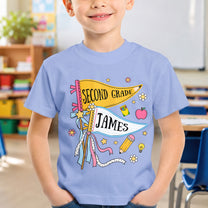 Pencil-Back-To-School-Custom-Pennant-Personalized-Shirt-6