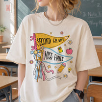Pencil-Back-To-School-Teacher-Custom-Pennant--Personalized-Shirt-5