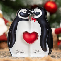 Penguin Couple - Personalized Acrylic Plaque