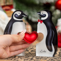 Penguin Couple - Personalized Acrylic Plaque