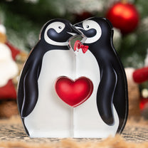 Penguin Couple - Personalized Acrylic Plaque