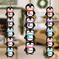 Penguin Family - Kid Custom Name Christmas Gift - Personalized Family Ornament
