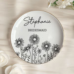 Perfect Bridesmaid Or Bestie Gift Custom Name Gift for Her - Personalized Jewelry Dish