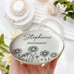 Perfect Bridesmaid Or Bestie Gift Custom Name Gift for Her - Personalized Jewelry Dish