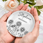 Perfect Bridesmaid Or Bestie Gift Custom Name Gift for Her - Personalized Jewelry Dish