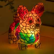 Personalized Corgi Lamp