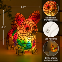 Personalized Corgi Lamp