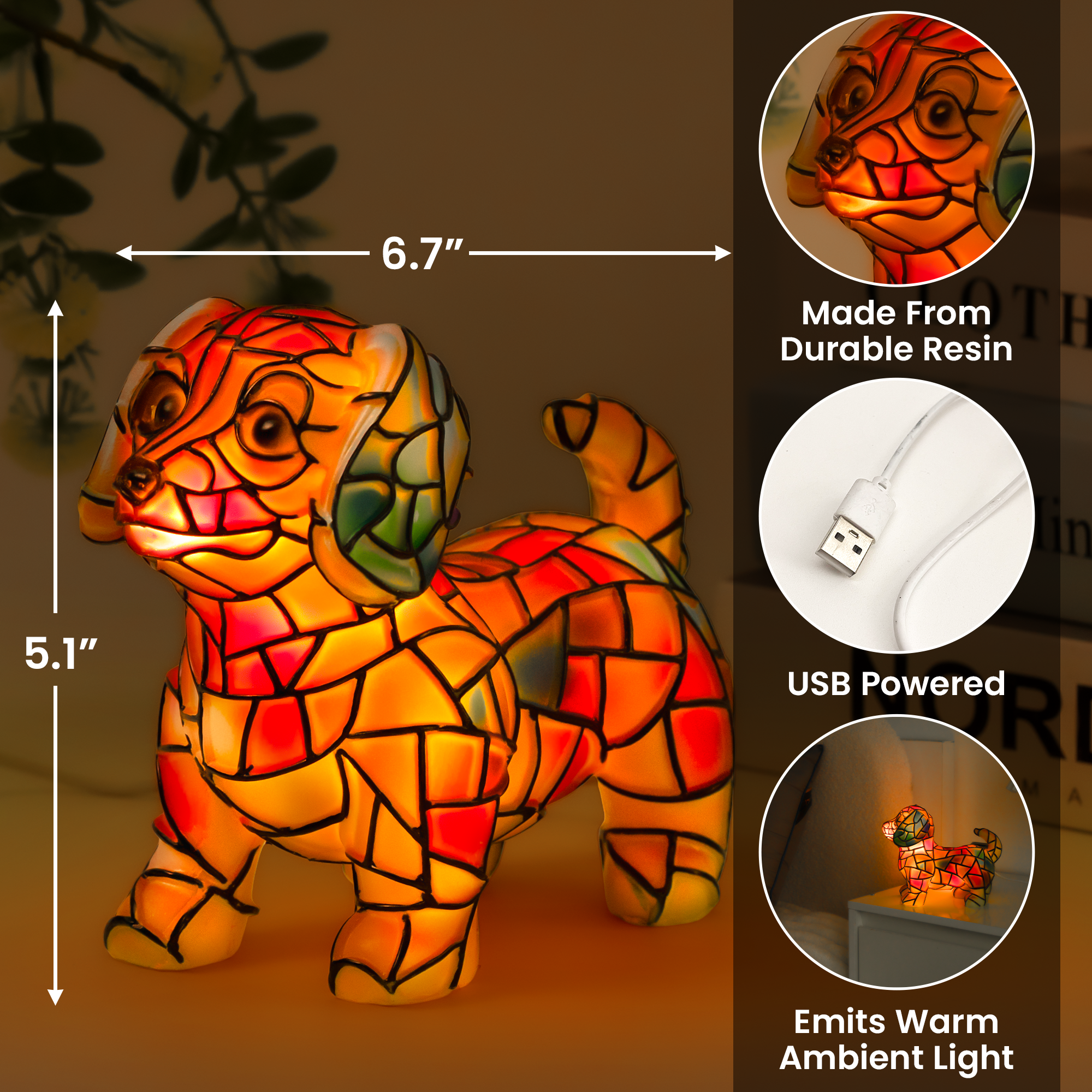 Personalized Dachshund Lamp