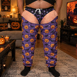 Personalized Halloween Pajama Pants For Men, Funny Fake Underwear Sleep Pants - Personalized Sweatpants