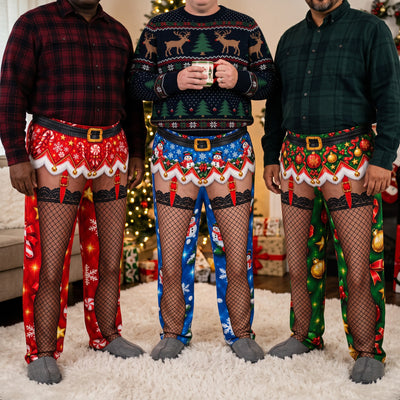 Personalized Funny Ugly Christmas Pajama Pants, Best Christmas Gift Ideas - Personalized Lounge Pants