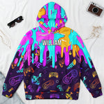 Personalized-Gamer-Custom-Name-Gaming-Neon-Drip-Video-Game,-Boys-Gaming-Gift,-Gamer-Birthday-Gift-Personalized-Hoodie-2