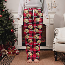 Pet Christmas - Personalized Photo Fleece Pajama Pants