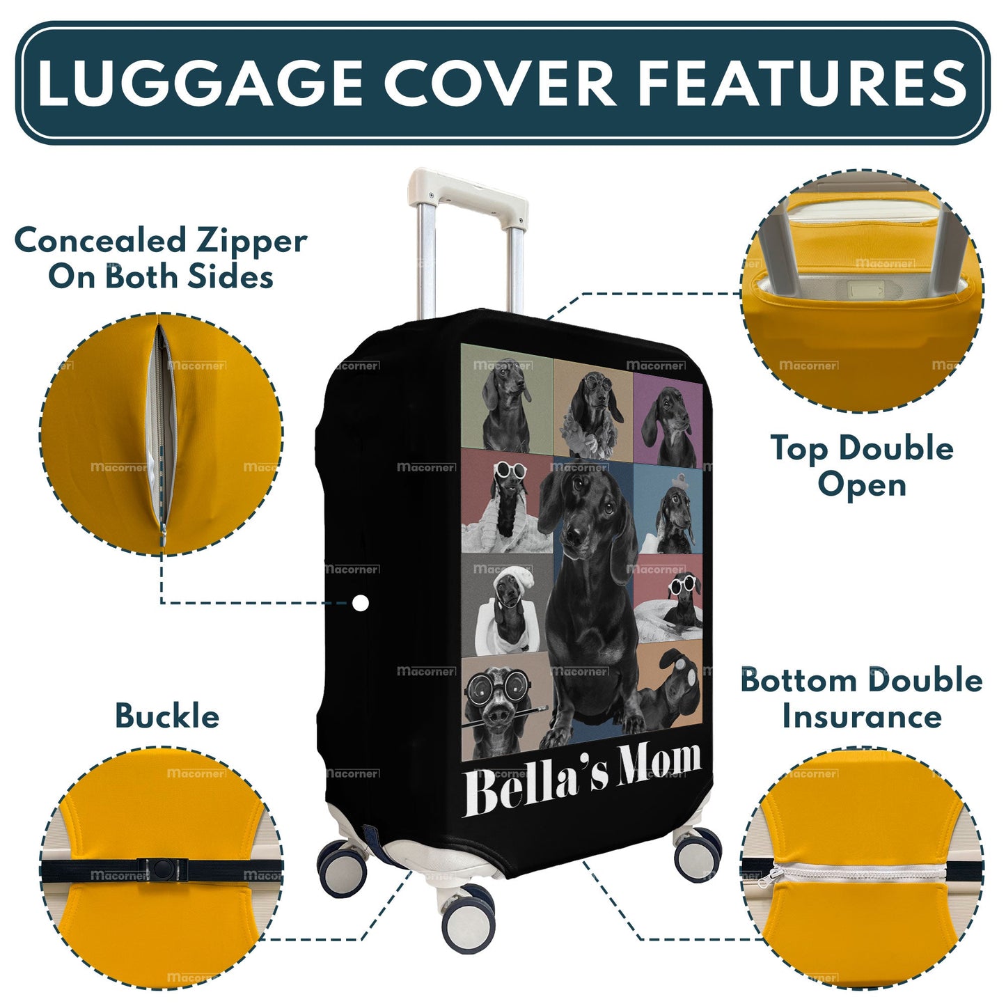 Pet Custom Eras Tour - Personalized Photo Luggage Cover