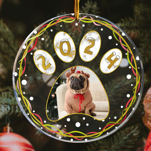 Pet's First Christmas - Personalized Acrylic Photo Ornament