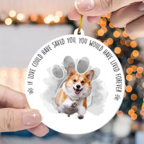 Pet Loss Custom Photo Saying Goodbye So Hard - Personalized Acrylic Photo Ornament