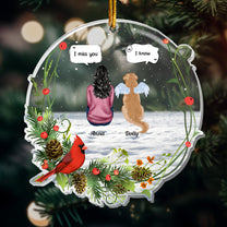 Pet Loss I Miss You - Personalized Acrylic Ornament