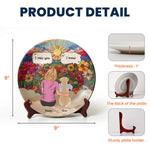 Pet Loss I Miss You - Personalized Ceramic Plate