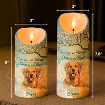 Pet Loss Your Light Will Always Shine In My Heart - Personalized Photo LED Candle