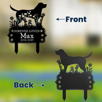 Pet Lover Gift Dog Garden Metal Stake - Personalized Garden Stake