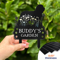 Pet Lover Gift Dog Garden Metal Stake - Personalized Garden Stake