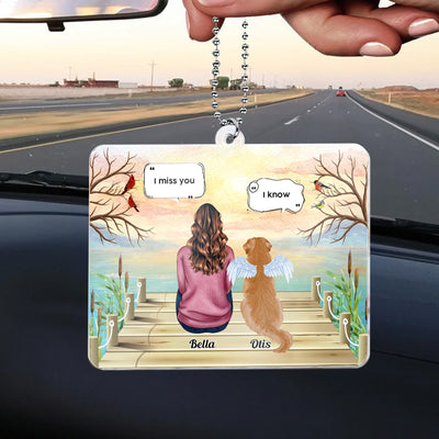 Pet Memorial I Am Always With You - Personalized Rear View Mirror Accessory