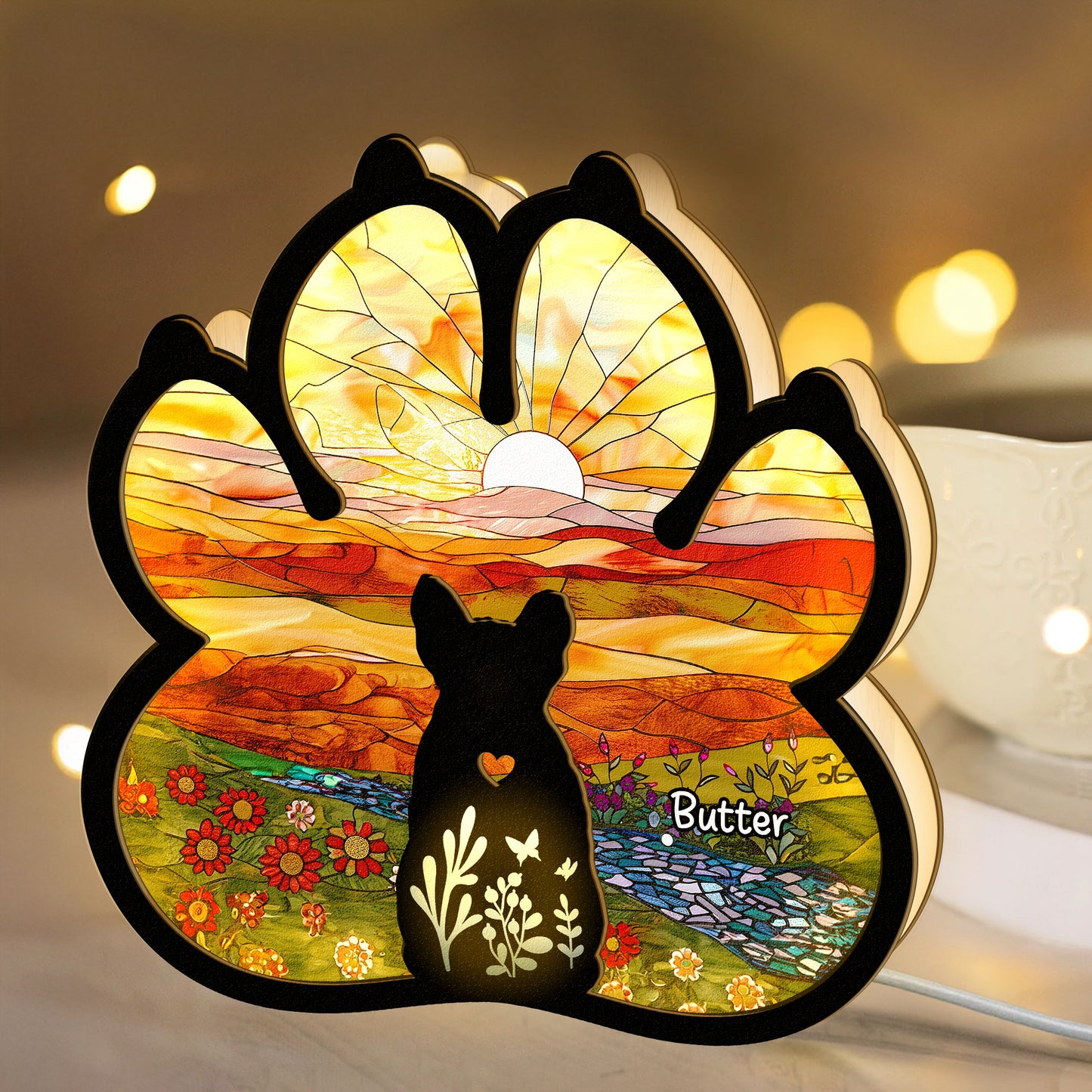 Pet Memorial - Personalized LED Night Lamp