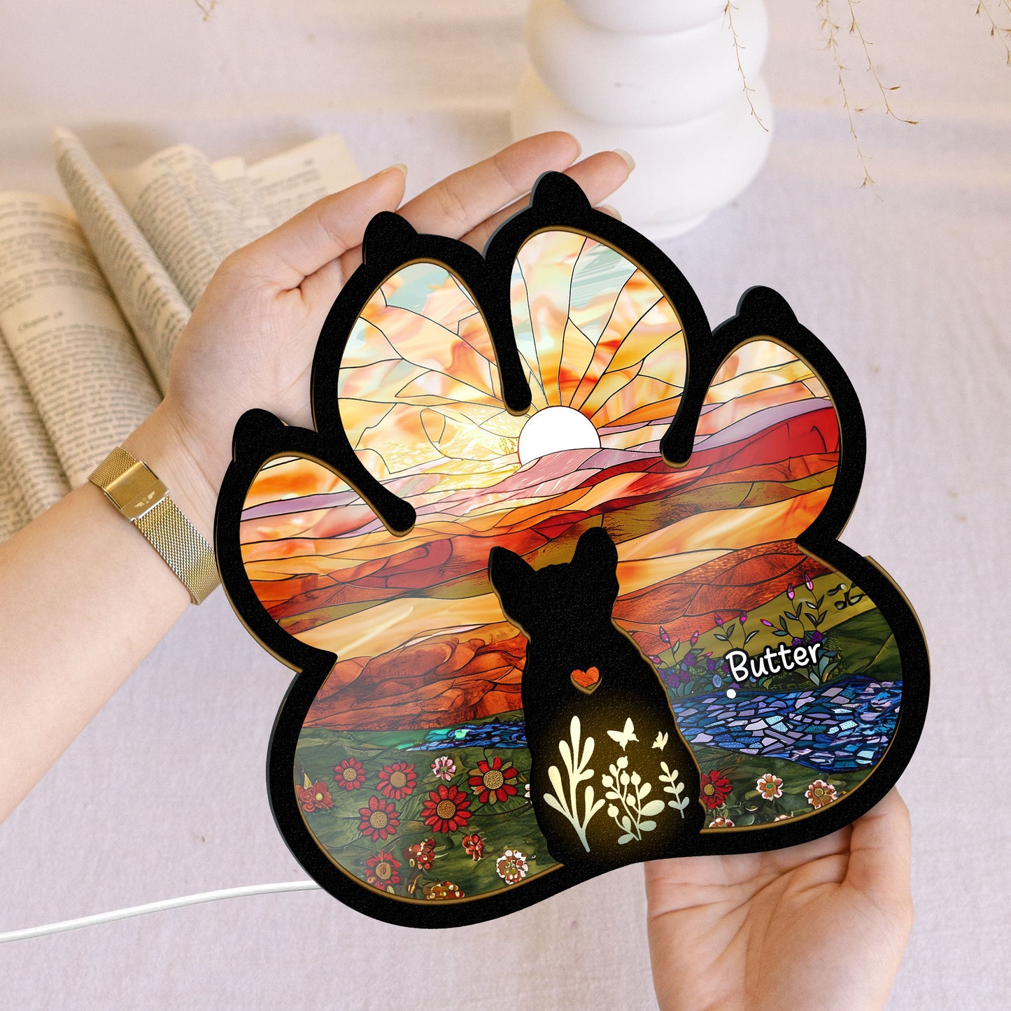 Pet Memorial - Personalized LED Night Lamp